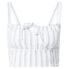 Missguided Top  világoskék / pasztell-rózsaszín / fehér-hu