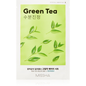 Missha Airy Fit Green Tea nyugtató hatású gézmaszk zöld teával 19 g-Eredeti