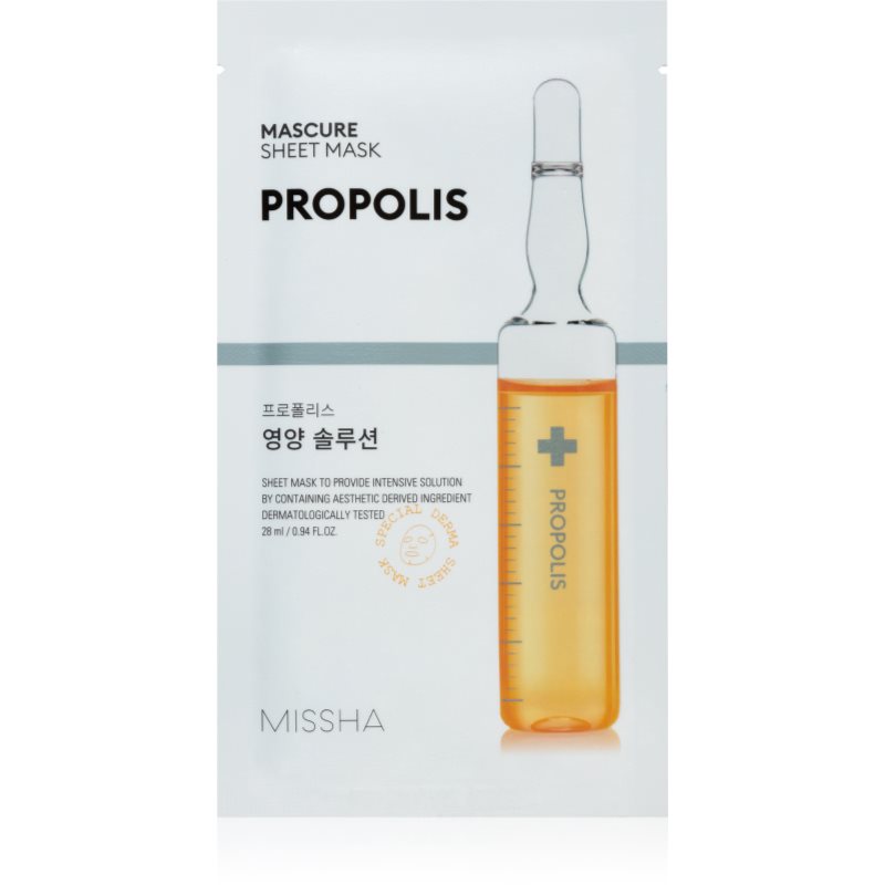 Missha Mascure Propolis tápláló gézmaszk érzékeny és irritált bőrre 28 ml-Ár
