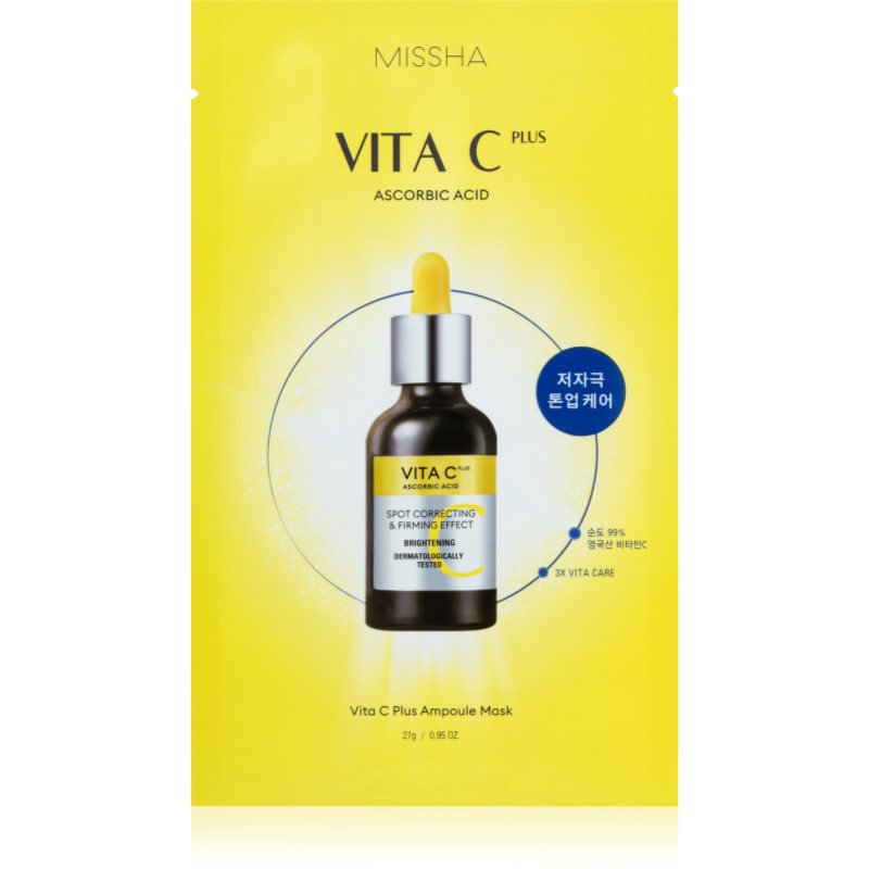 Missha Vita C Plus fehérítő gézmaszk C vitamin 27 g-Ár