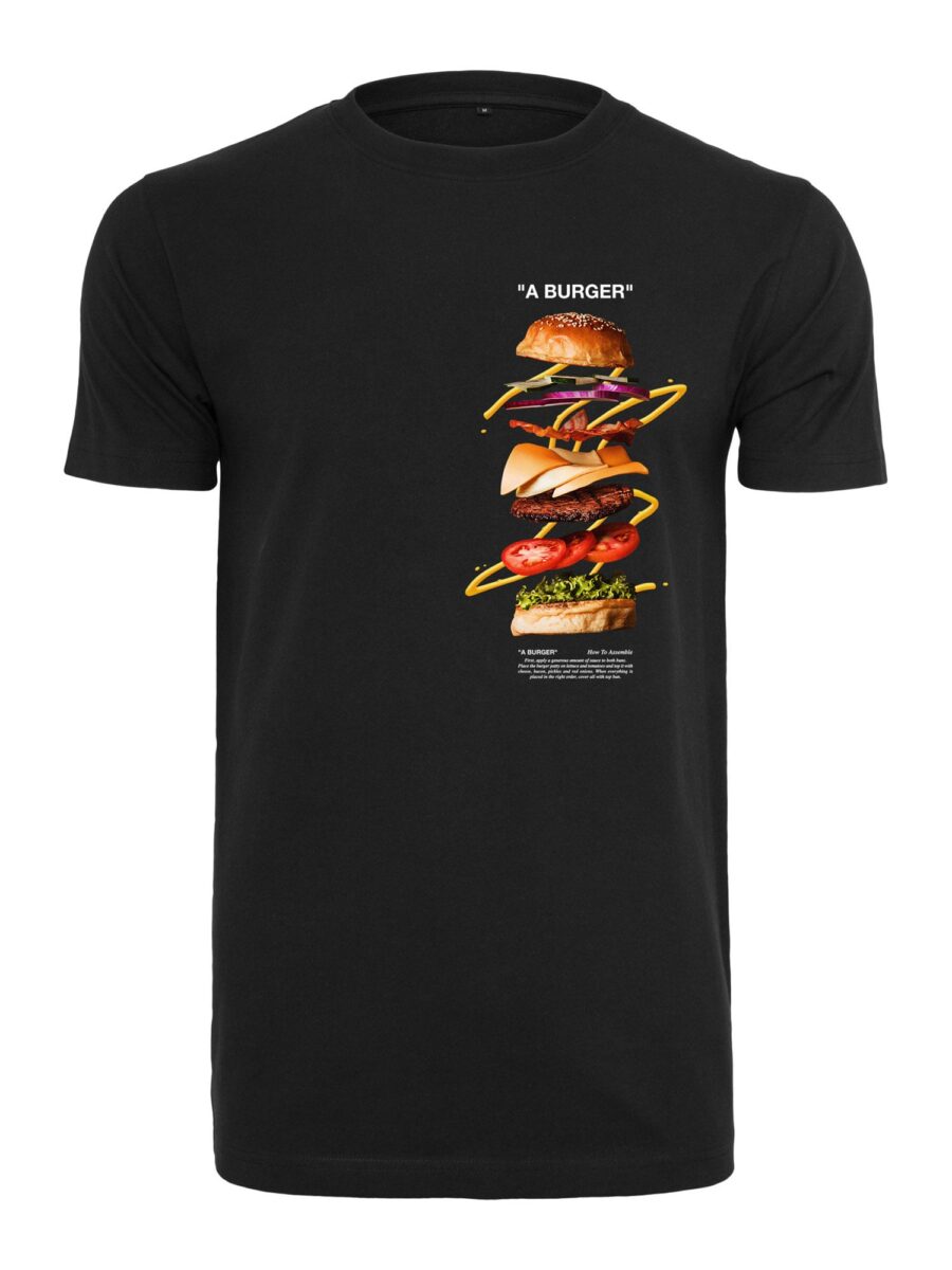 Mister Tee Póló 'A Burger'  vegyes színek / fekete-hu