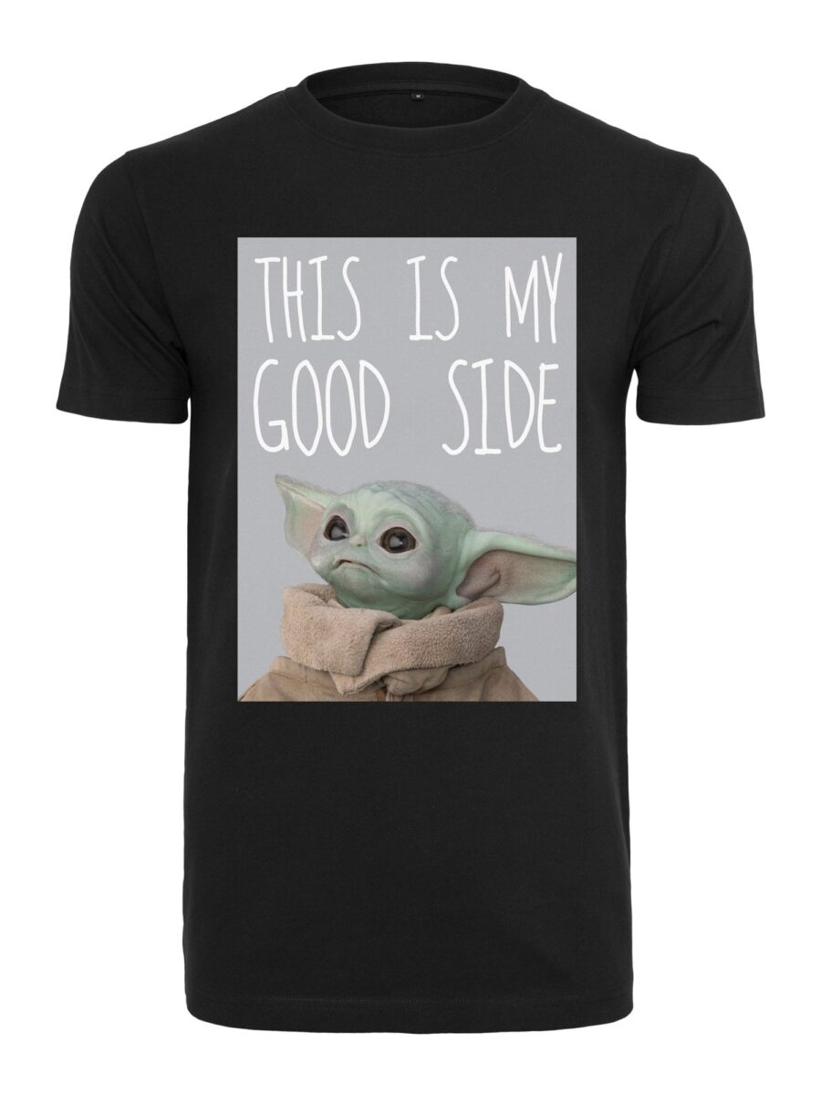 Mister Tee Póló 'Baby Yoda Good Side'  vegyes színek / fekete-hu