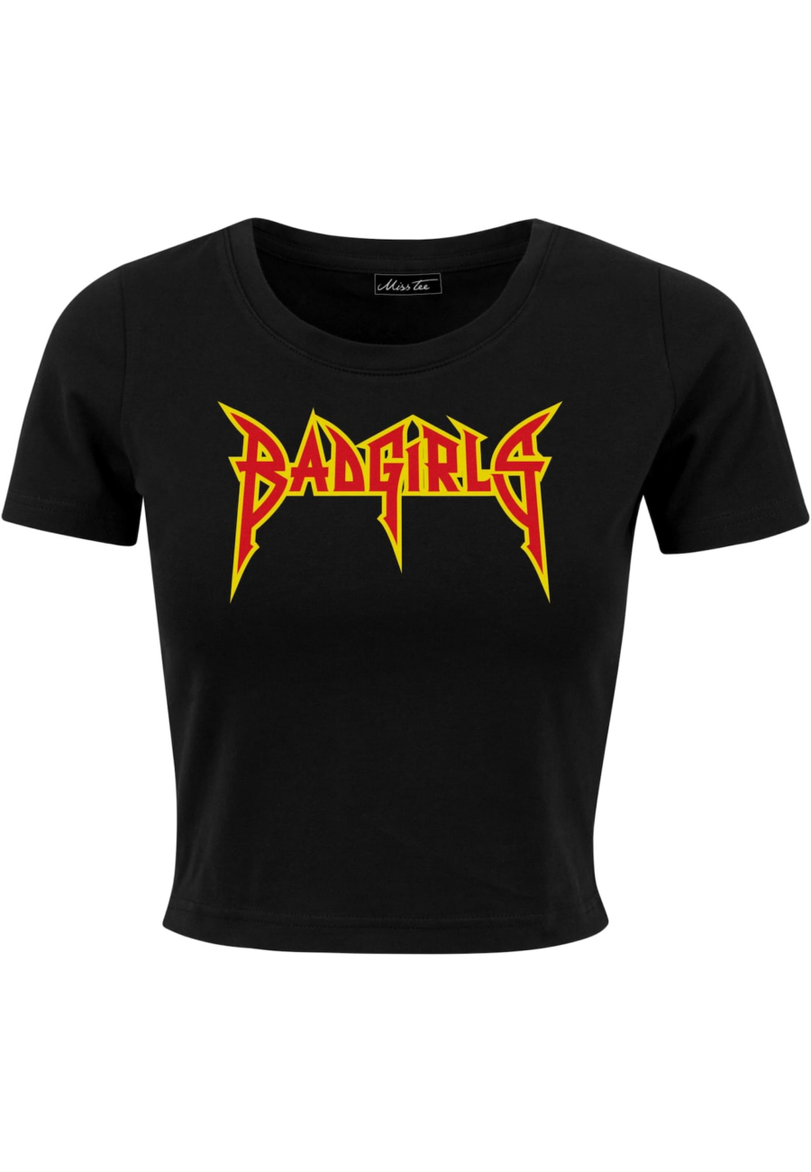 Mister Tee Póló 'Badgirls'  sárga / homár / fekete-Ár