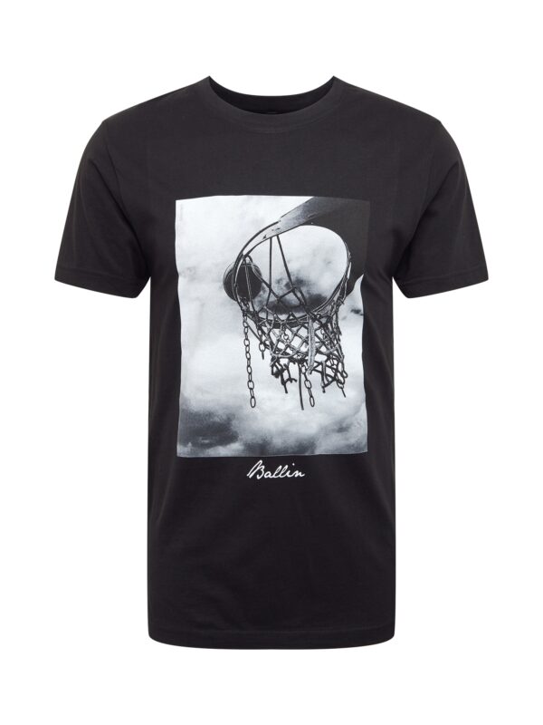 Mister Tee Póló 'Ballin 2.0'  sötétszürke / fekete / fehér-hu