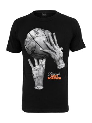 Mister Tee Póló 'Ballin Hands'  szürke / világos narancs / fekete-hu