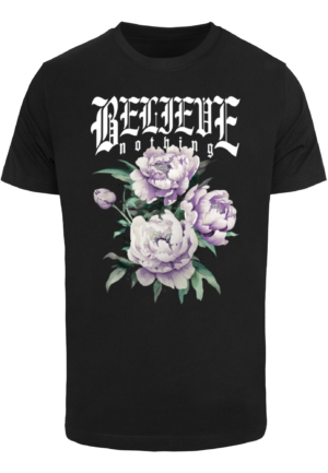 Mister Tee Póló 'Believe Nothing'  zöld / levendula / fekete / fehér-Ár