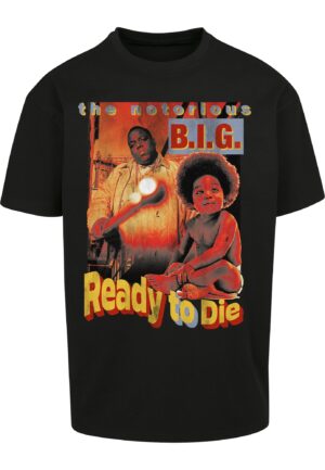 Mister Tee Póló 'Biggie Ready To Die'  galambkék / barna / sárga / piros / fekete-hu