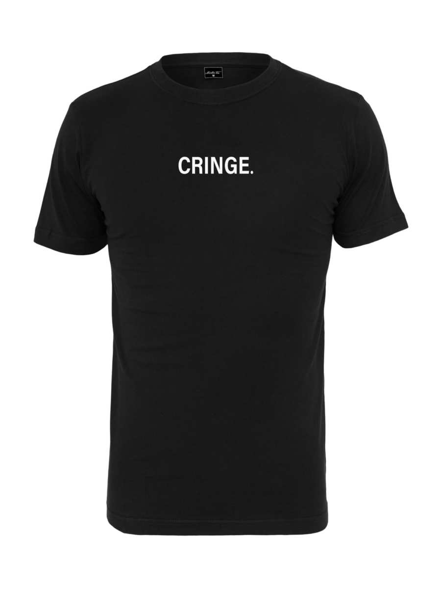 Mister Tee Póló 'Cringe'  fekete / fehér-Hungary