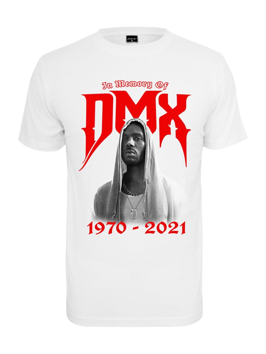 Mister Tee Póló 'DMX Memory'  piros / fekete / fehér-hu