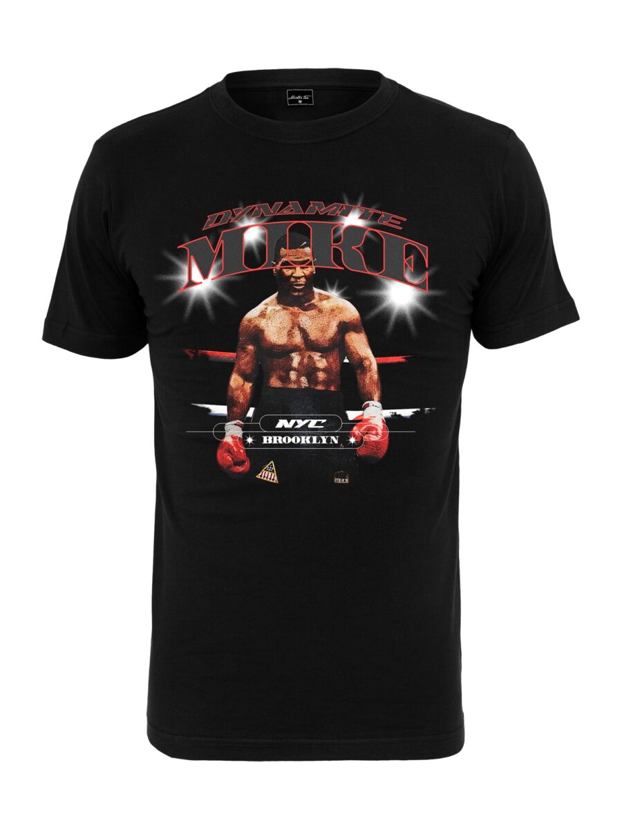 Mister Tee Póló 'Dynamite Mike'  barna / vérvörös / fekete / fehér-hu