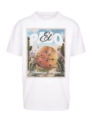 Mister Tee Póló 'El Paso'  világoskék / vegyes színek / pasztellnarancs / piszkosfehér-hu