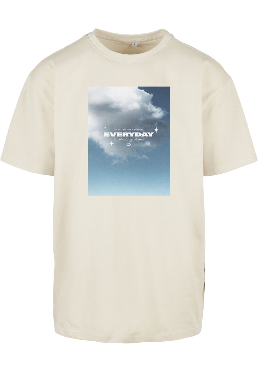 Mister Tee Póló 'Everyday'  krém / galambkék / égkék / fehér-hu