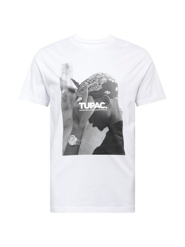 Mister Tee Póló 'F*ck The World'  kő / fekete / fehér