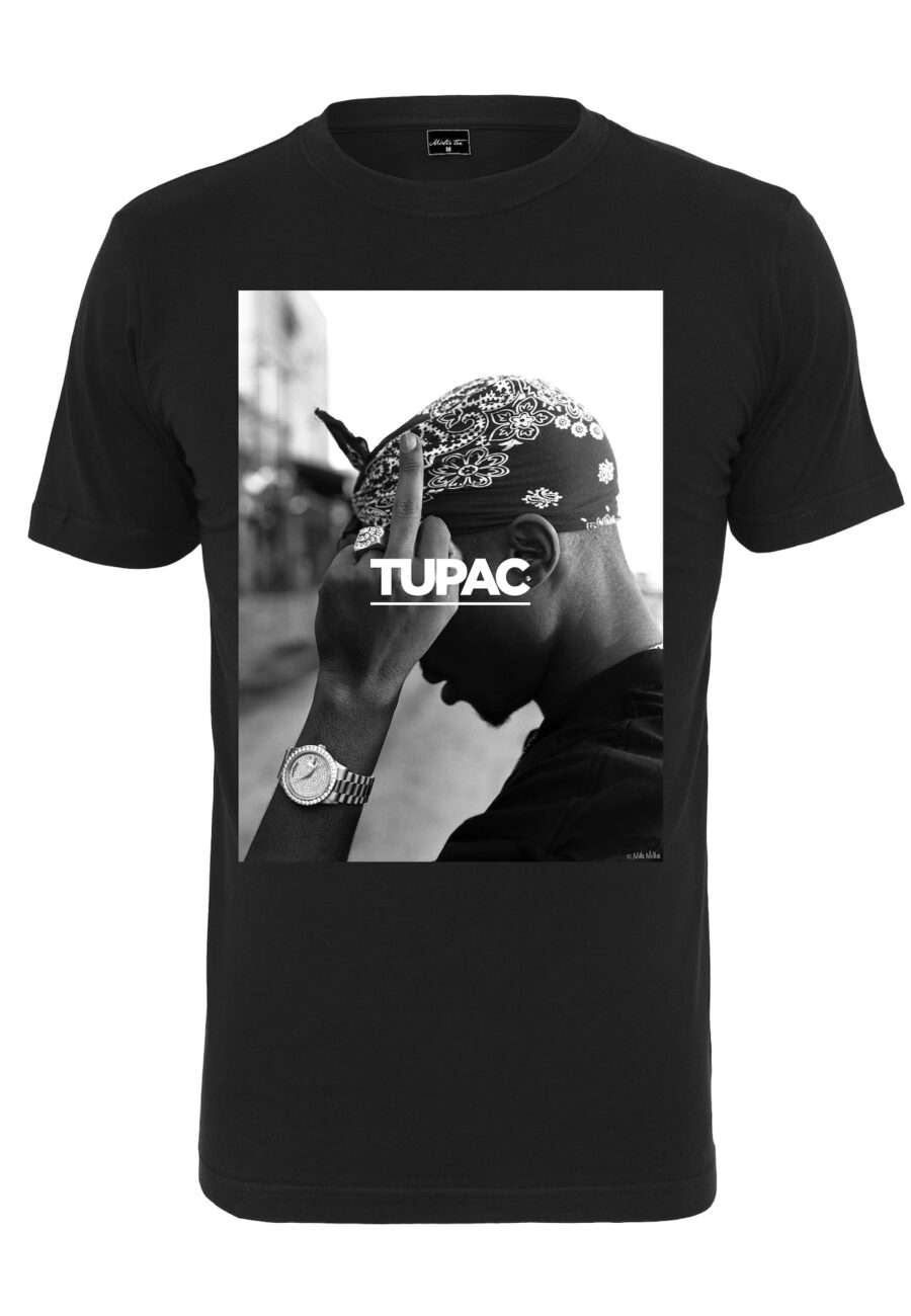 Mister Tee Póló 'F*ck The World'  szürke / fekete / fehér-hu