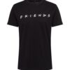 Mister Tee Póló 'Friends'  fekete / fehér
