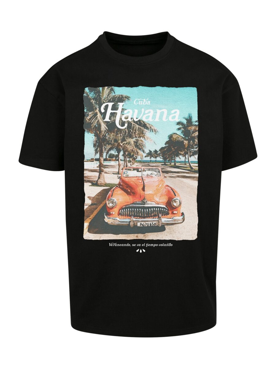Mister Tee Póló 'Havana Vibe'  homok / világoskék / khaki / rozsdavörös-hu