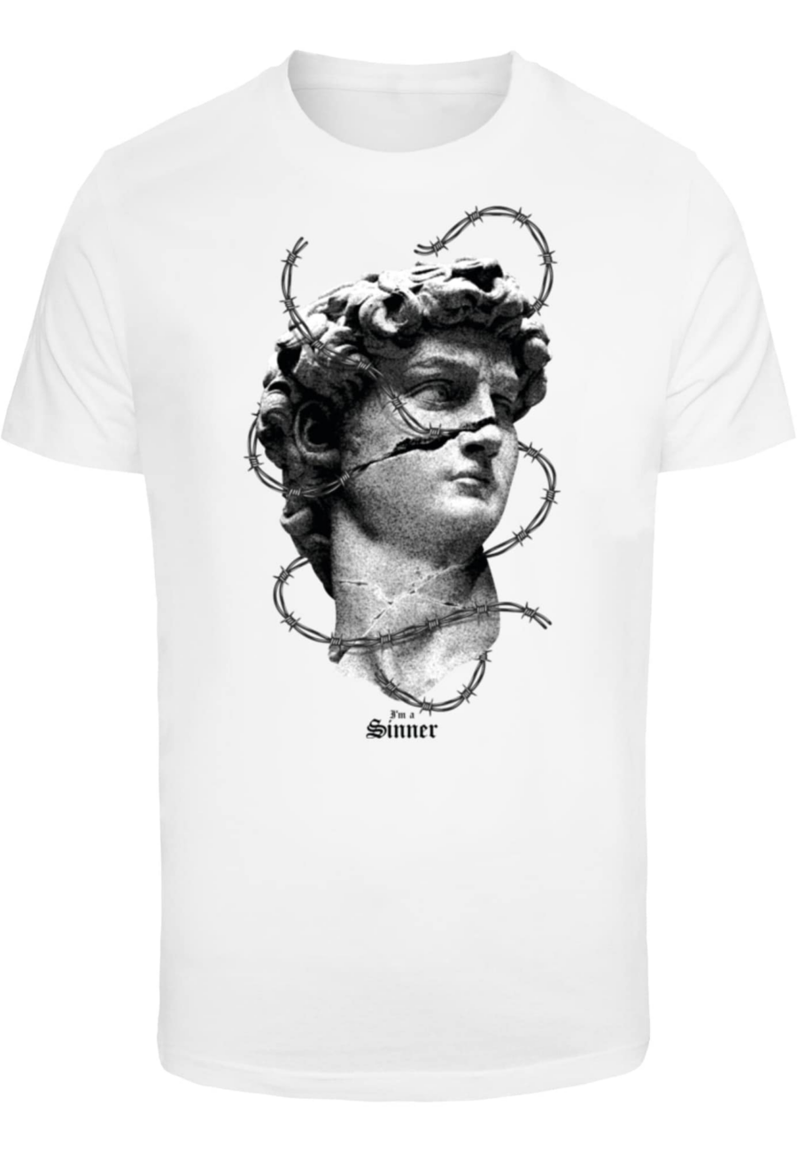 Mister Tee Póló 'I'm A Sinner'  szürke / fekete / fehér-Ár