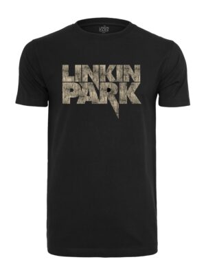 Mister Tee Póló 'Linkin Park'  világos bézs / fekete-hu
