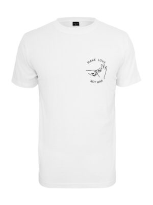 Mister Tee Póló 'Make Love Tee'  fekete / fehér-hu