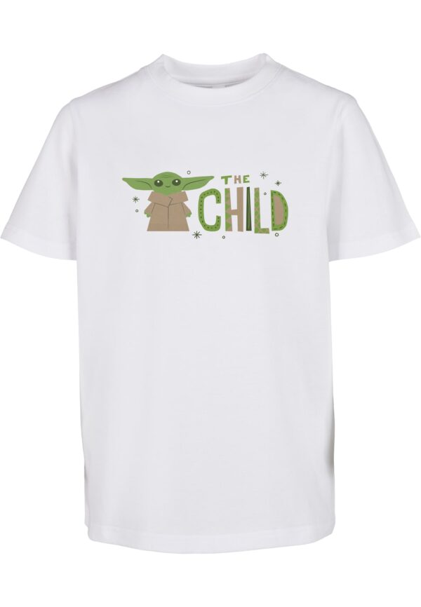 Mister Tee Póló 'Mandalorian The Child'  sötét bézs / khaki / világoszöld / fehér-hu
