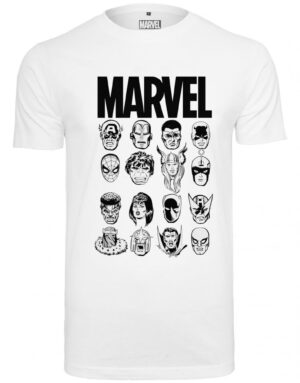 Mister Tee Póló 'Marvel Crew Tee'  fekete / fehér