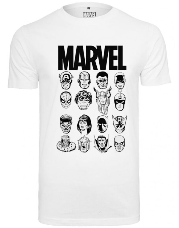 Mister Tee Póló 'Marvel Crew Tee'  fekete / fehér