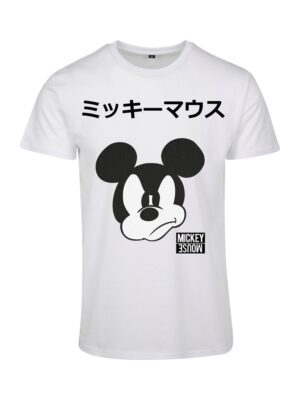 Mister Tee Póló 'Mickey Japanese'  fekete / fehér-hu