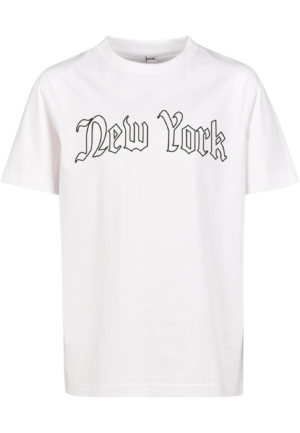 Mister Tee Póló 'New York'  fekete / fehér-Ár