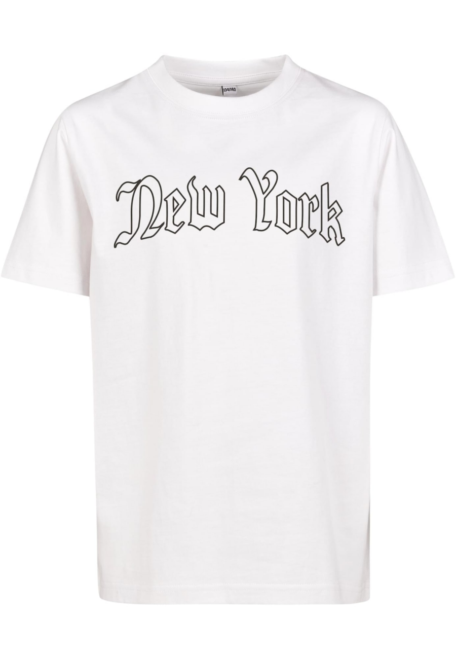 Mister Tee Póló 'New York'  fekete / fehér-Ár