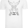 Mister Tee Póló 'Peace & Freedom'  fekete / fehér-Ár