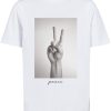 Mister Tee Póló 'Peace'  szürke / fekete / fehér-Ár
