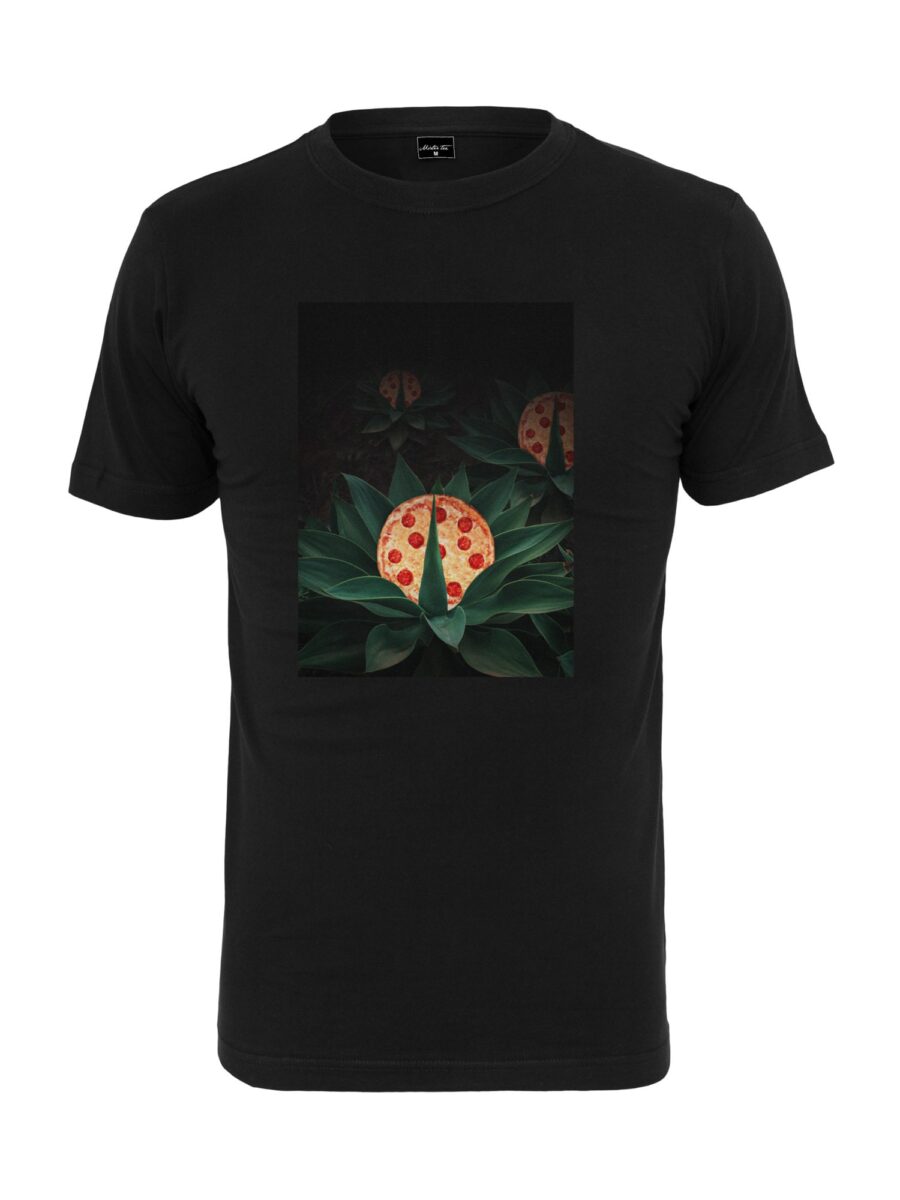 Mister Tee Póló 'Pizza Plant'  zöld / narancs / piros / fekete-hu