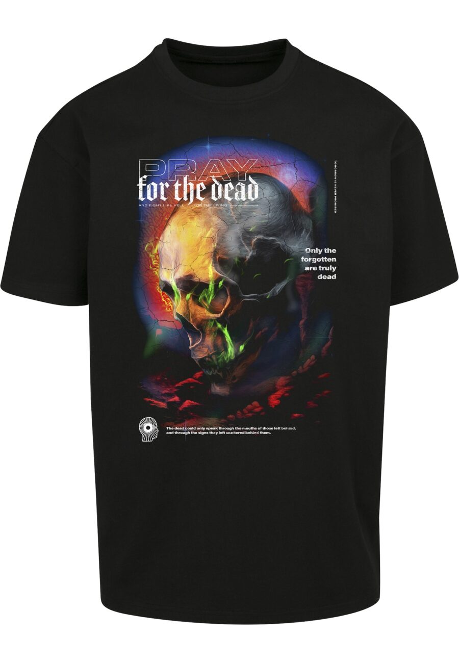 Mister Tee Póló 'Pray For The Dead'  sárga / zöld / fekete / fehér-hu