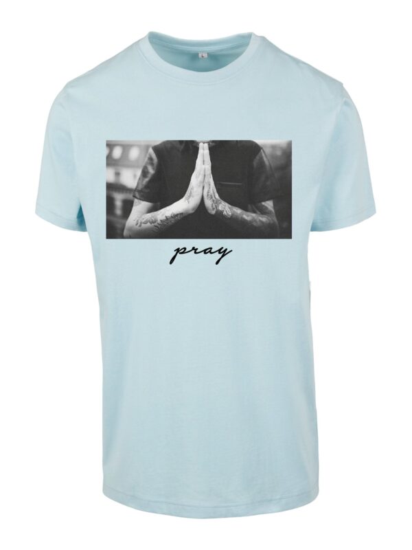 Mister Tee Póló 'Pray'  füstkék / szürke / grafit / világosszürke-hu