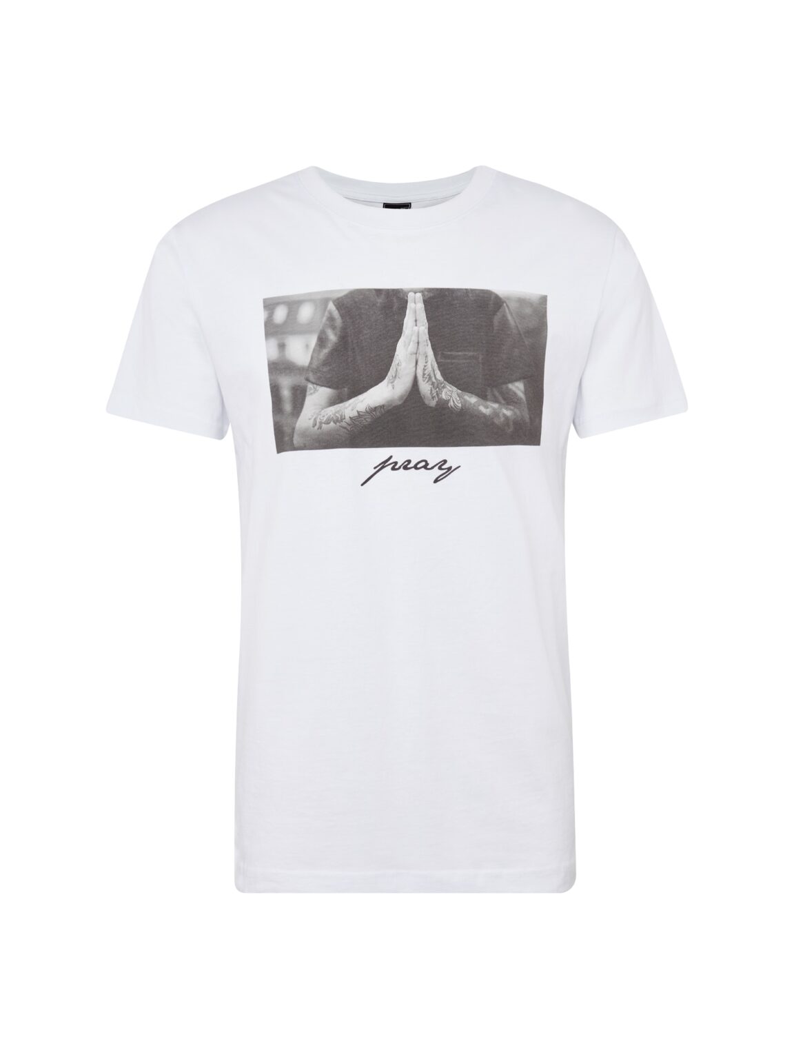 Mister Tee Póló 'Pray'  szürke / fehér