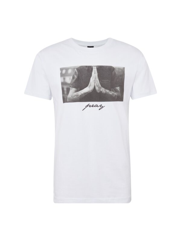 Mister Tee Póló 'Pray'  szürke / fehér