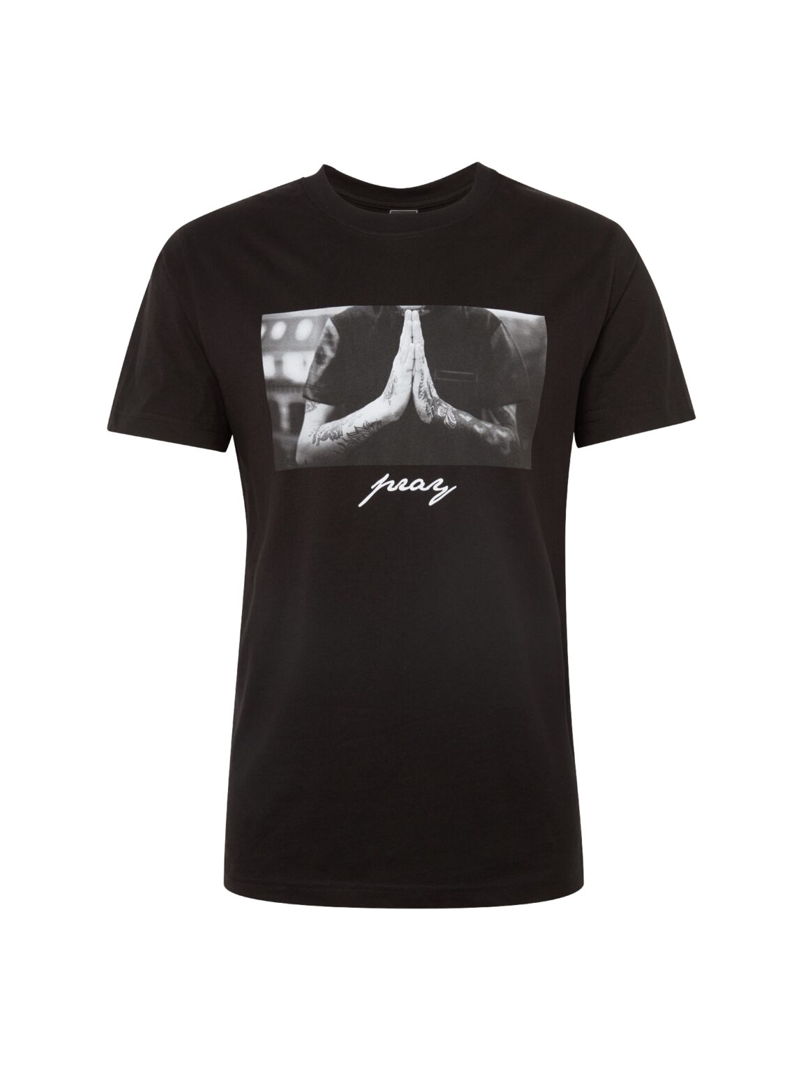 Mister Tee Póló 'Pray'  szürke / fekete