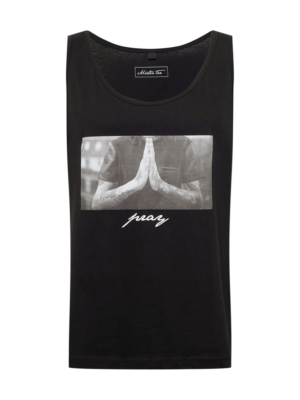 Mister Tee Póló 'Pray'  szürke / fekete / fehér-Hungary