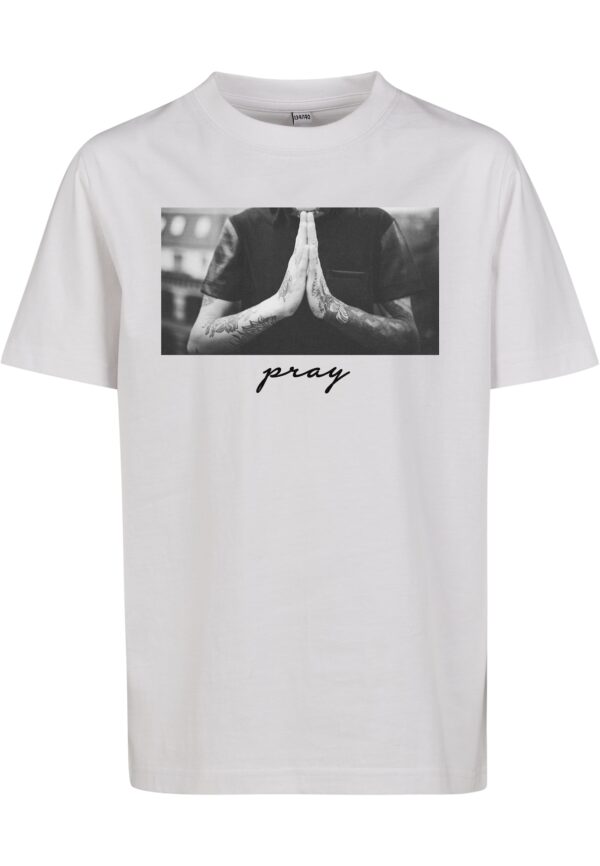 Mister Tee Póló 'Pray'  szürke / sötétszürke / fekete / piszkosfehér-hu