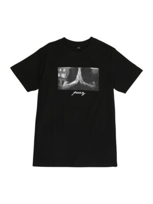 Mister Tee Póló 'Pray'  világosszürke / sötétszürke / fekete / fehér-hu