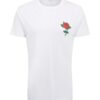Mister Tee Póló 'Rose'  smaragd / világospiros / fehér