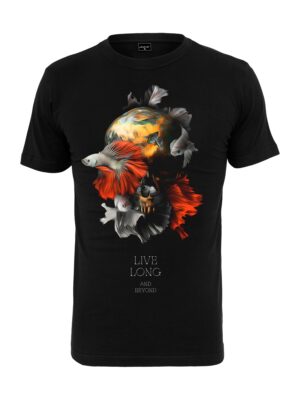 Mister Tee Póló 'Skull Fish'  aranysárga / füstszürke / világosszürke / sötét narancssárga / fekete-hu