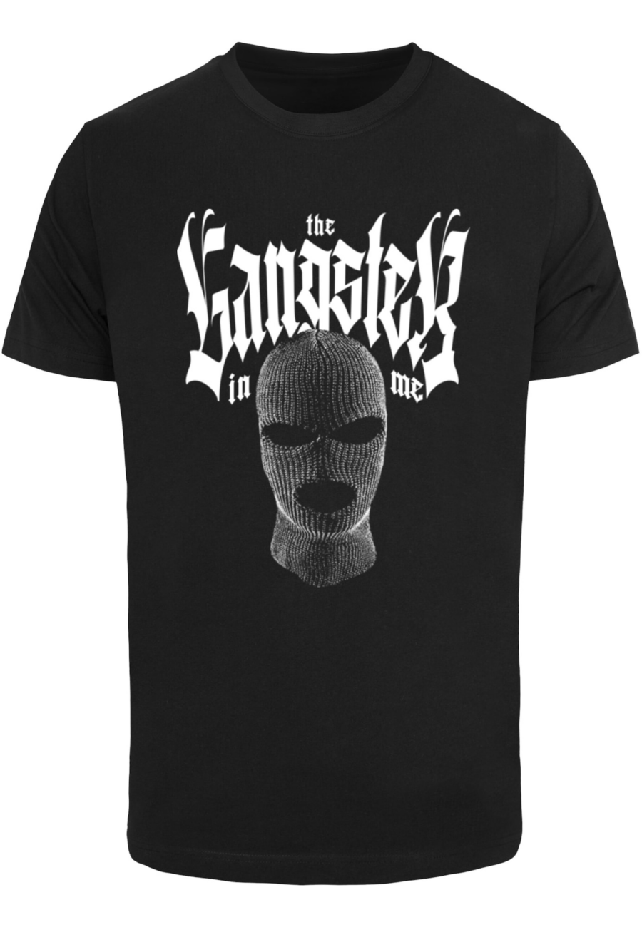 Mister Tee Póló 'The Gangster In Me Tee'  fekete / fehér-Ár