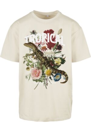 Mister Tee Póló 'Tropical'  zöld / rózsaszín / merlot / fehér-hu