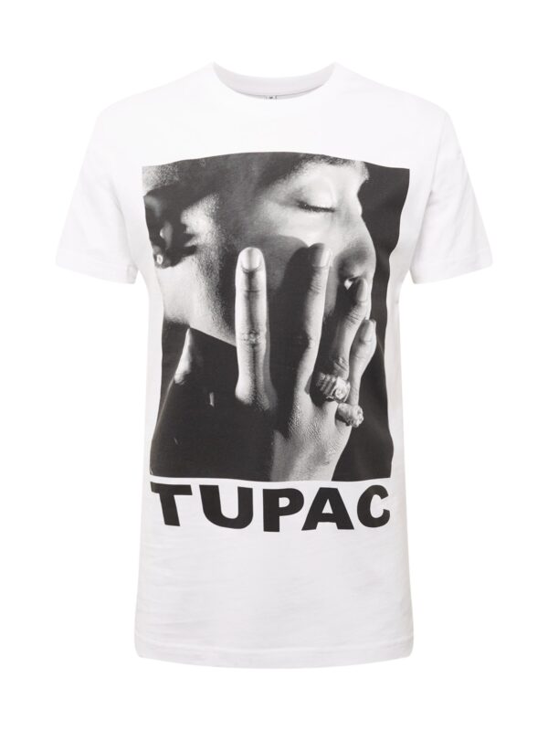 Mister Tee Póló 'Tupac Profile'  szürke / fekete / fehér-hu