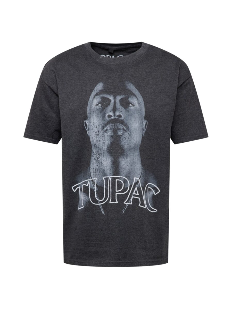 Mister Tee Póló 'Tupac Up'  szürke / sötétszürke / fehér-hu