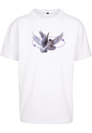 Mister Tee Póló 'Vive la Liberte'  sötétszürke / orgona / világoslila / fehér-hu