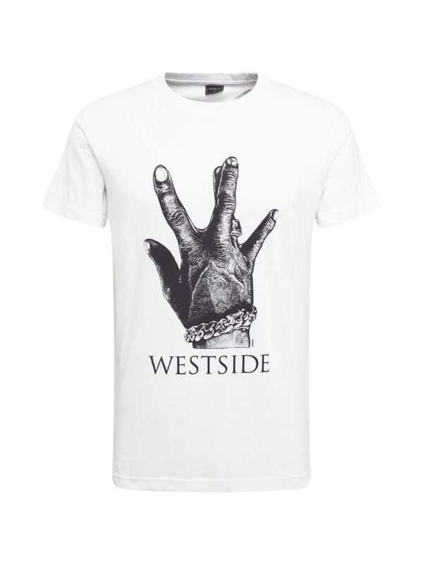 Mister Tee Póló 'Westside Connection'  fekete / fehér-hu
