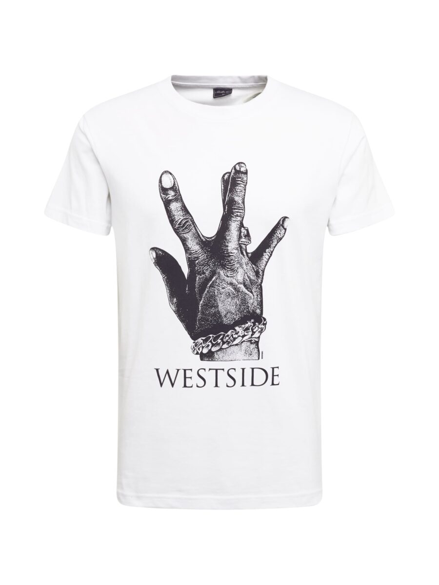 Mister Tee Póló 'Westside Connection'  fekete / fehér-hu