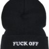 Mister Tee Sapka 'Fuck Off'  fekete / fehér-hu